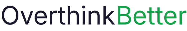 OverthinkBetter logo – overthinking help and positive mindset blog